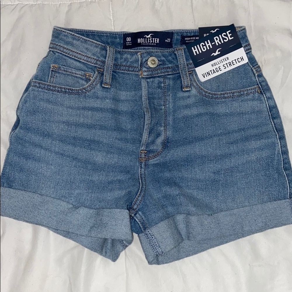 blue jean shorts